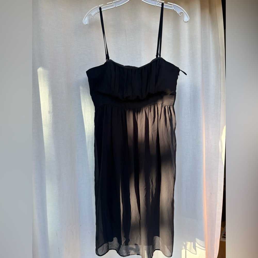 Esprit Black dress strapless or spaghetti straps size 8.